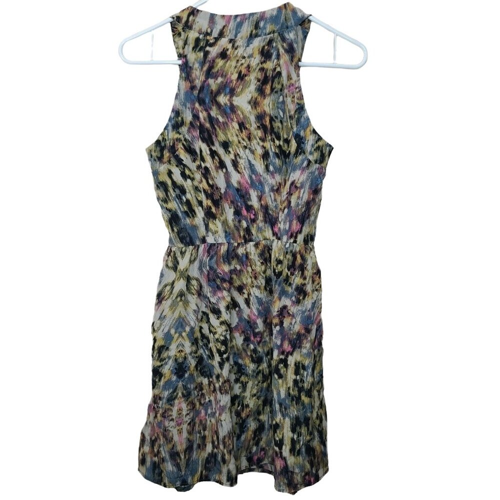 Mimi Chica Dress Juniors Medium Black Colorful Ombre Tie Dye Mini Casual Summer - Picture 2 of 12